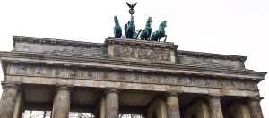 The Brandenburg Gate in Berlin Germany on a sunny day